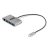 StarTech.com Hub Adaptador USB-C con Ethernet de 3 Puertos USB-A – Red Ethernet Gigabit – USB 3.0 5Gb – Alimentado por el Bus – Cable de 30cm – Ladrón Concentrador USB Tipo C a USB A (HB30C3A1GEA2)